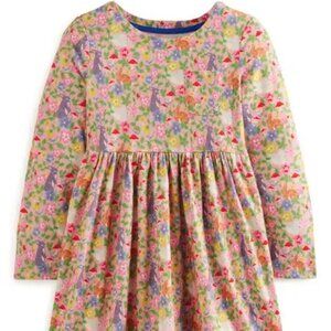 NWT Mini Boden RARE Pink Bunnies Dress 5/6Y